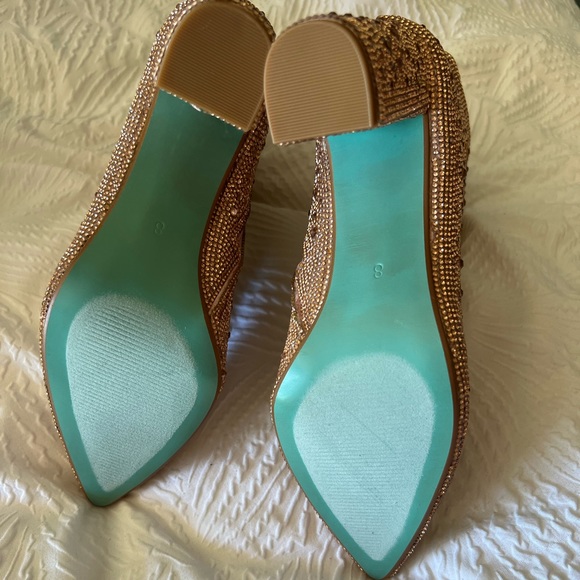 NEW Betsy Johnson Rhinestone Cady Boots - Picture 3 of 9